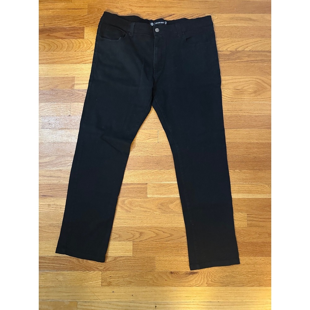 Akademiks Jeans Mens 40x30 Straight Black 5-Pocket Denim EUC Streetwear‎ Casual